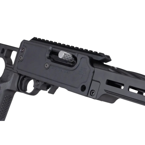  Black Collar Arms, Texas Typewriter Build Kit, Fixed Stock, 6 Slot M-Lok Handguard, Black, 22LR